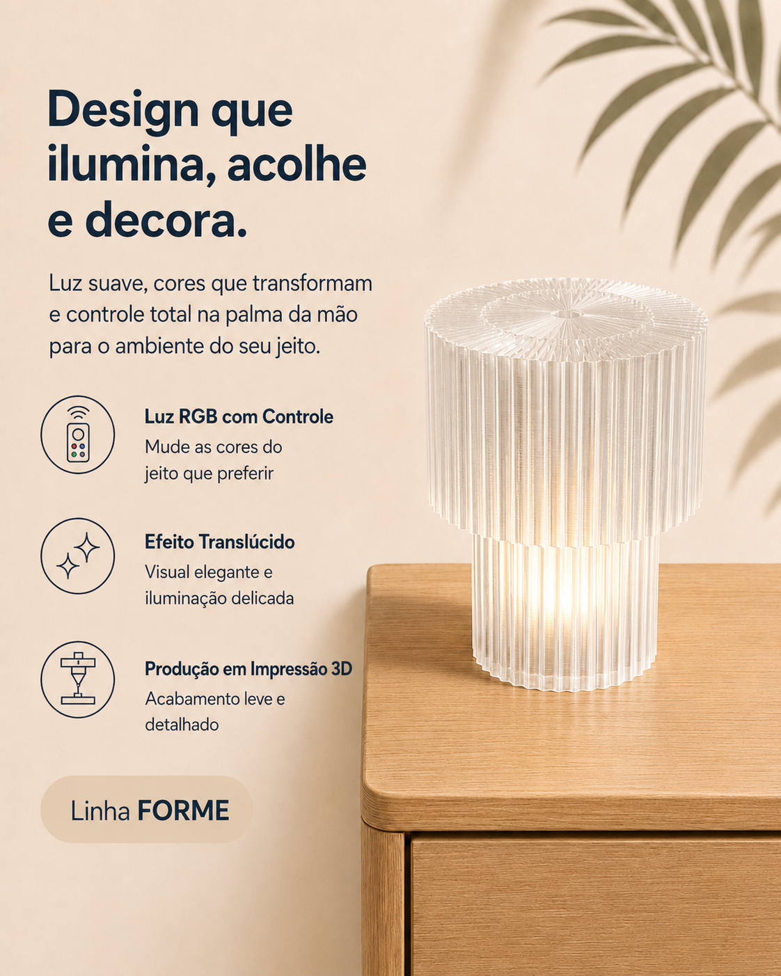 Luminária Forme - Silo Translúcida
